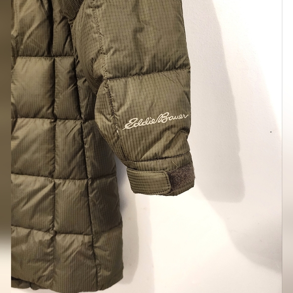 Eddie Bauer Women's Altamira Down Quilted Long Parka Size Large - Picture 3 of 11
